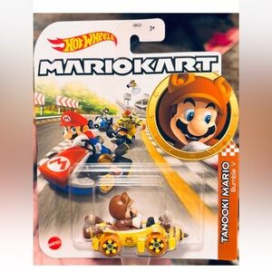 Hot Wheels Mario Kart Die Cast Car Tanooki Mario Bumble V